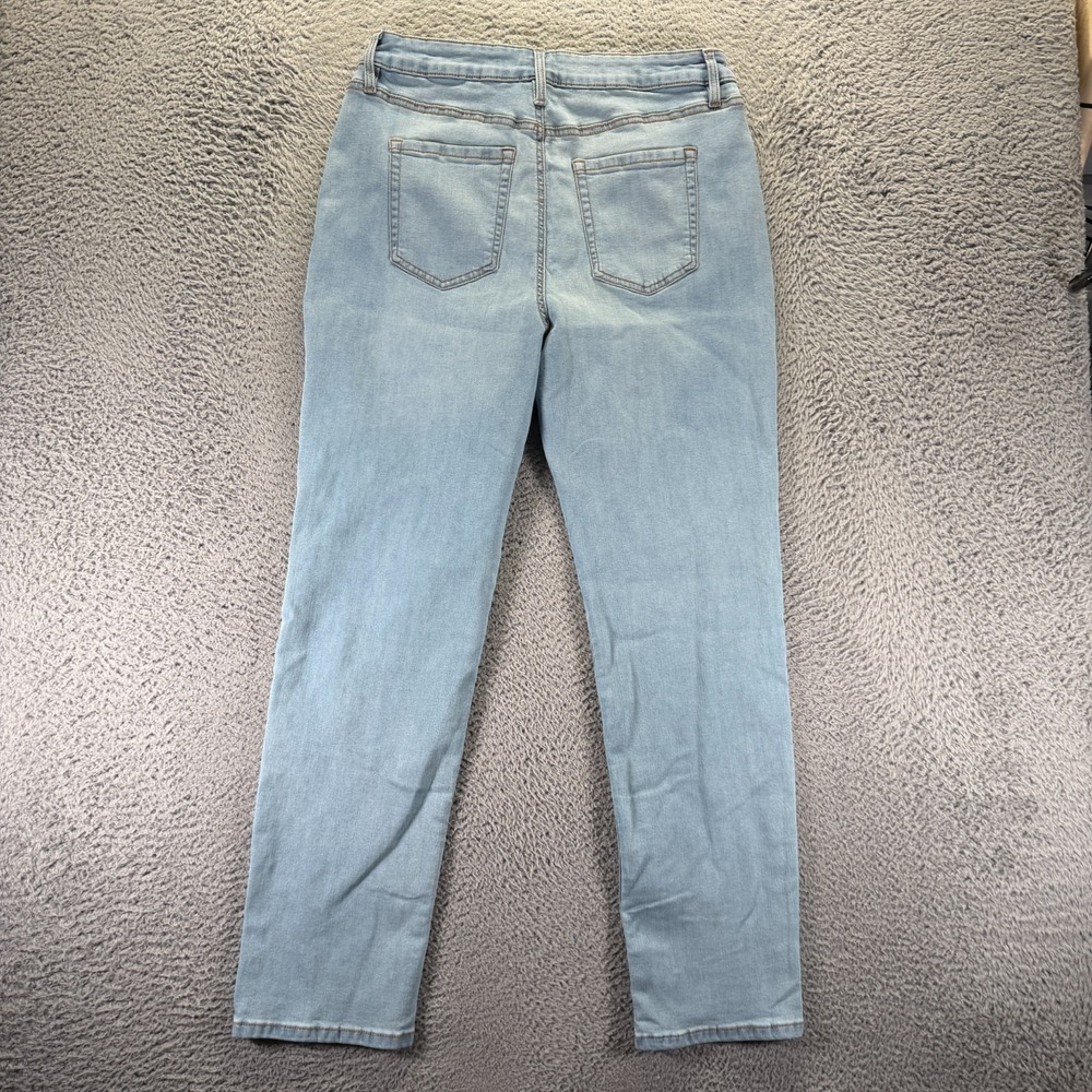 Style & Co Jeans Womens 14 Blue Cotton Denim Straight Workwear Travel Stretch - Picture 5 of 11